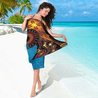 Fiji and Australia Together Sarong Tapa Tribal Tattoo mix Aboriginal Pattern LT03 - Polynesian Pride
