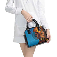 Fiji and Australia Together Shoulder Handbag Tapa Tribal Tattoo mix Aboriginal Pattern LT03 - Polynesian Pride