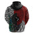 Tonga and New Zealand Together Hoodie Tongan Kupesi Ngatu Tattoo and Maori Paua Shell Pattern