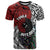 Tonga and New Zealand Together T Shirt Tongan Kupesi Ngatu Tattoo and Maori Paua Shell Pattern