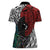 Tonga and New Zealand Together Women Polo Shirt Tongan Kupesi Ngatu Tattoo and Maori Paua Shell Pattern