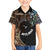 Samoa and New Zealand Together Kid Hawaiian Shirt Siapo Motif and Maori Paua Shell Pattern