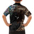 Samoa and New Zealand Together Kid Hawaiian Shirt Siapo Motif and Maori Paua Shell Pattern