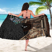 Samoa and New Zealand Together Sarong Siapo Motif and Maori Paua Shell Pattern LT03 - Polynesian Pride