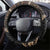 Samoa and New Zealand Together Steering Wheel Cover Siapo Motif and Maori Paua Shell Pattern