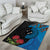 Fiji and New Zealand Together Area Rug Tapa Maori Tattoo mix Tagimoucia and Pohutukawa