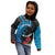 Fiji and New Zealand Together Kid Hoodie Tapa Maori Tattoo mix Tagimoucia and Pohutukawa