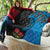 Fiji and New Zealand Together Quilt Tapa Maori Tattoo mix Tagimoucia and Pohutukawa