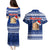 Tokelau Christmas Couples Matching Puletasi Dress and Hawaiian Shirt Santa Claus Tokelau Flag and Coat of Arms with Polynesian Pattern LT03 - Polynesian Pride