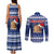 Tokelau Christmas Couples Matching Tank Maxi Dress and Long Sleeve Button Shirt Santa Claus Tokelau Flag and Coat of Arms with Polynesian Pattern LT03 - Polynesian Pride