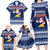 Tokelau Christmas Family Matching Long Sleeve Bodycon Dress and Hawaiian Shirt Santa Claus Tokelau Flag and Coat of Arms with Polynesian Pattern LT03 - Polynesian Pride