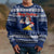 Tokelau Christmas Kid Ugly Christmas Sweater Santa Claus Tokelau Flag and Coat of Arms with Polynesian Pattern LT03 - Polynesian Pride