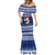 Tokelau Christmas Mermaid Dress Santa Claus Tokelau Flag and Coat of Arms with Polynesian Pattern LT03 - Polynesian Pride