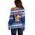 Tokelau Christmas Off Shoulder Sweater Santa Claus Tokelau Flag and Coat of Arms with Polynesian Pattern LT03 - Polynesian Pride