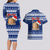 Personalised Tokelau Christmas Couples Matching Long Sleeve Bodycon Dress and Hawaiian Shirt Santa Claus Tokelau Flag and Coat of Arms with Polynesian Pattern LT03 - Polynesian Pride