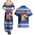 Personalised Tokelau Christmas Couples Matching Summer Maxi Dress and Hawaiian Shirt Santa Claus Tokelau Flag and Coat of Arms with Polynesian Pattern LT03 - Polynesian Pride