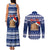 Personalised Tokelau Christmas Couples Matching Tank Maxi Dress and Long Sleeve Button Shirt Santa Claus Tokelau Flag and Coat of Arms with Polynesian Pattern LT03 - Polynesian Pride