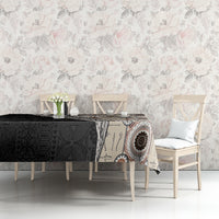 Tukenny Pattern Fijian War Clubs Mix Tapa Tribal Tablecloth LT03 - Polynesian Pride