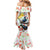 New Zealand Pohutukawa Tui Bird Family Matching Mermaid Dress and Hawaiian Shirt Kowhai Version LT03 - Polynesian Pride