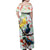 New Zealand Pohutukawa Tui Bird Family Matching Off Shoulder Maxi Dress and Hawaiian Shirt Kowhai Version LT03 - Polynesian Pride