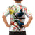 New Zealand Pohutukawa Tui Bird Family Matching Puletasi and Hawaiian Shirt Kowhai Version LT03 - Polynesian Pride