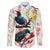 New Zealand Pohutukawa Tui Bird Family Matching Puletasi and Hawaiian Shirt Kowhai Version LT03 Dad's Shirt - Long Sleeve White - Polynesian Pride