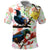 New Zealand Pohutukawa Tui Bird Polo Shirt Kowhai Version LT03 White - Polynesian Pride