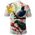 New Zealand Pohutukawa Tui Bird Polo Shirt Kowhai Version LT03 - Polynesian Pride