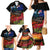 New Zealand ANZAC Day Family Matching Mermaid Dress and Hawaiian Shirt Pohutukawa Flower and Tui Bird LT03 - Polynesian Pride