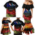 New Zealand ANZAC Day Family Matching Mermaid Dress and Hawaiian Shirt Pohutukawa Flower and Tui Bird LT03 - Polynesian Pride