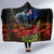 New Zealand ANZAC Day Hooded Blanket Pohutukawa Flower and Tui Bird LT03 - Polynesian Pride