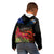 New Zealand ANZAC Day Kid Hoodie Pohutukawa Flower and Tui Bird LT03 - Polynesian Pride