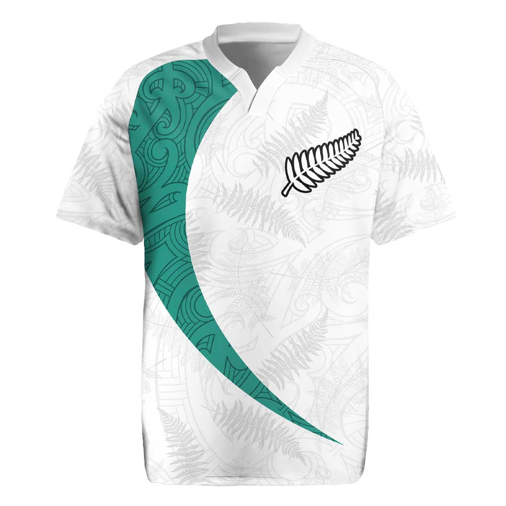 Custom New Zealand Football Rugby Jersey Go All Silver Ferns - Towards World Cup 2026 LT03 White - Polynesian Pride