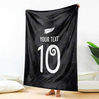 Custom New Zealand Rugby Blanket All Silver Ferns Blacks LT03 - Polynesian Pride