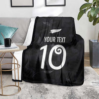 Custom New Zealand Rugby Blanket All Silver Ferns Blacks LT03 - Polynesian Pride
