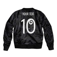 Custom New Zealand Rugby Bomber Jacket All Silver Ferns Blacks LT03 - Polynesian Pride