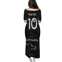 Custom New Zealand Rugby Puletasi All Silver Ferns Blacks LT03 - Polynesian Pride