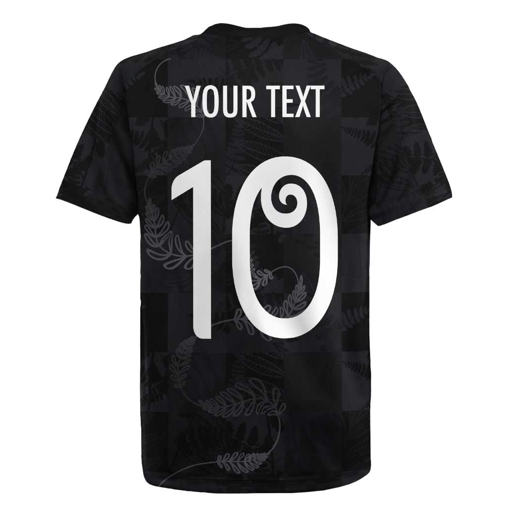 Custom New Zealand Rugby Rugby Jersey All Silver Ferns Blacks LT03 - Polynesian Pride