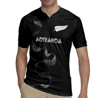 Custom New Zealand Rugby Rugby Jersey All Silver Ferns Blacks LT03 - Polynesian Pride