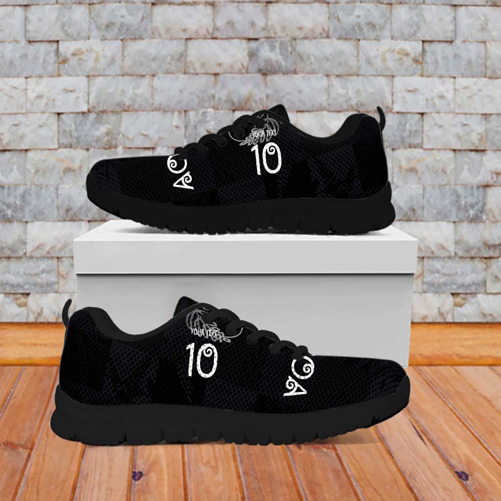 Custom New Zealand Rugby Sneakers All Silver Ferns Blacks LT03 - Polynesian Pride