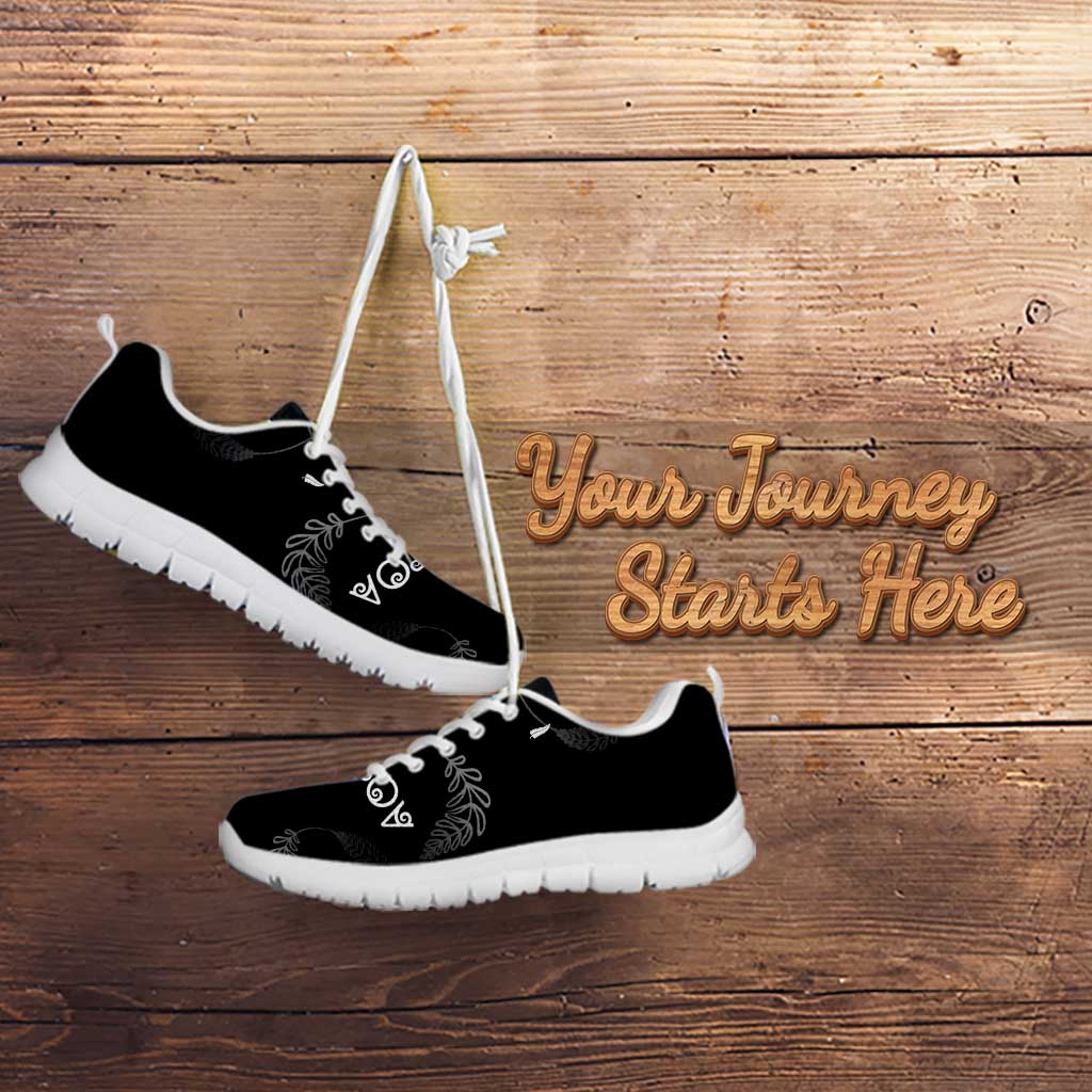 Custom New Zealand Rugby Sneakers All Silver Ferns Blacks LT03 - Polynesian Pride
