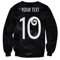 Custom New Zealand Rugby Sweatshirt All Silver Ferns Blacks LT03 - Polynesian Pride