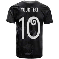 Custom New Zealand Rugby T Shirt All Silver Ferns Blacks LT03 - Polynesian Pride