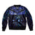 New Zealand Matariki Bomber Jacket Maori Pattern and Matariki Sky Night