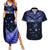 New Zealand Matariki Couples Matching Summer Maxi Dress and Hawaiian Shirt Maori Pattern and Matariki Sky Night