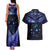 New Zealand Matariki Couples Matching Tank Maxi Dress and Hawaiian Shirt Maori Pattern and Matariki Sky Night