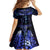 New Zealand Matariki Family Matching Long Sleeve Bodycon Dress and Hawaiian Shirt Maori Pattern and Matariki Sky Night