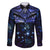 New Zealand Matariki Family Matching Long Sleeve Bodycon Dress and Hawaiian Shirt Maori Pattern and Matariki Sky Night