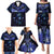 New Zealand Matariki Family Matching Puletasi and Hawaiian Shirt Maori Pattern and Matariki Sky Night