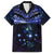 New Zealand Matariki Family Matching Short Sleeve Bodycon Dress and Hawaiian Shirt Maori Pattern and Matariki Sky Night